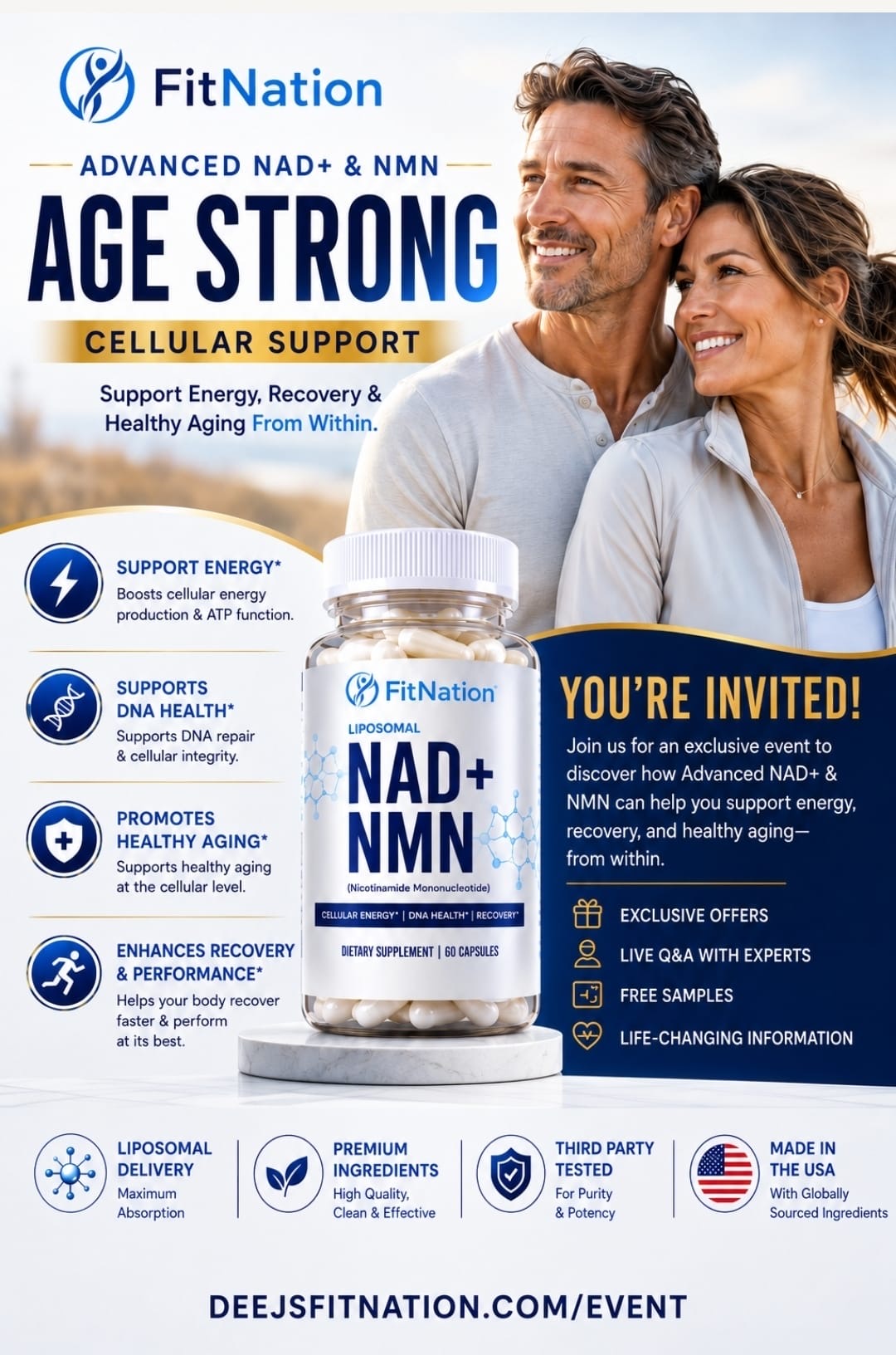 Liposomal NAD+ NMN